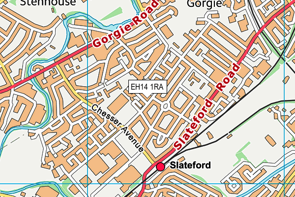 EH14 1RA map - OS VectorMap District (Ordnance Survey) EH14 1RA map - OS VectorMap District (Ordnance Survey)