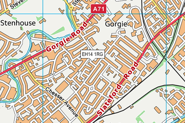 EH14 1RG map - OS VectorMap District (Ordnance Survey) EH14 1RG map - OS VectorMap District (Ordnance Survey)