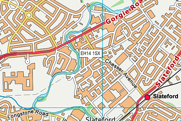 EH14 1SX map - OS VectorMap District (Ordnance Survey) EH14 1SX map - OS VectorMap District (Ordnance Survey)