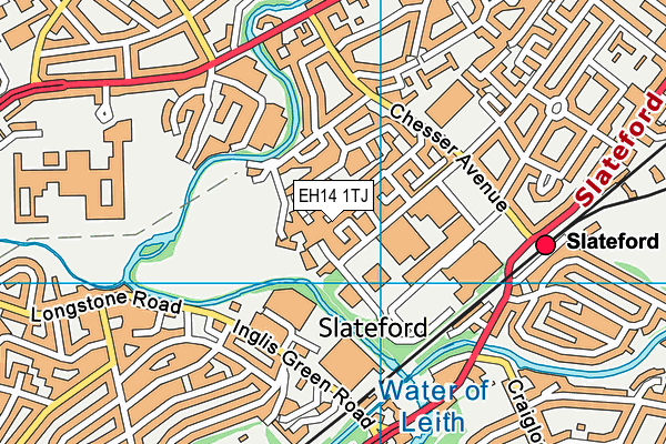 EH14 1TJ map - OS VectorMap District (Ordnance Survey) EH14 1TJ map - OS VectorMap District (Ordnance Survey)