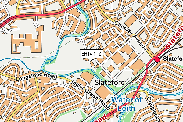 EH14 1TZ map - OS VectorMap District (Ordnance Survey) EH14 1TZ map - OS VectorMap District (Ordnance Survey)