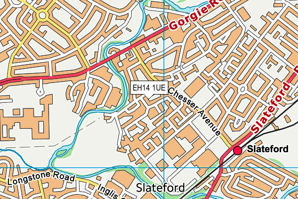 EH14 1UE map - OS VectorMap District (Ordnance Survey) EH14 1UE map - OS VectorMap District (Ordnance Survey)