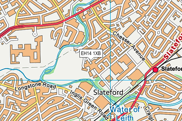 EH14 1XB map - OS VectorMap District (Ordnance Survey) EH14 1XB map - OS VectorMap District (Ordnance Survey)