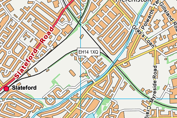 EH14 1XQ map - OS VectorMap District (Ordnance Survey) EH14 1XQ map - OS VectorMap District (Ordnance Survey)