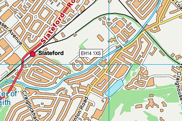 EH14 1XS map - OS VectorMap District (Ordnance Survey) EH14 1XS map - OS VectorMap District (Ordnance Survey)