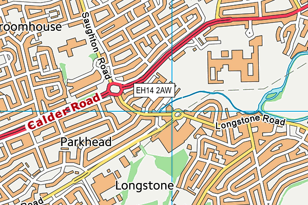 EH14 2AW map - OS VectorMap District (Ordnance Survey) EH14 2AW map - OS VectorMap District (Ordnance Survey)