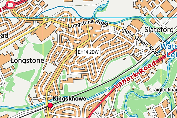 EH14 2DW map - OS VectorMap District (Ordnance Survey) EH14 2DW map - OS VectorMap District (Ordnance Survey)