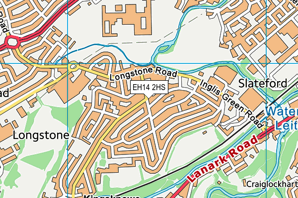 EH14 2HS map - OS VectorMap District (Ordnance Survey) EH14 2HS map - OS VectorMap District (Ordnance Survey)