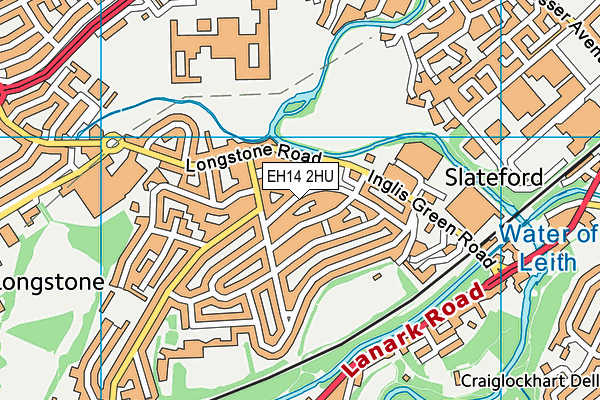 EH14 2HU map - OS VectorMap District (Ordnance Survey) EH14 2HU map - OS VectorMap District (Ordnance Survey)