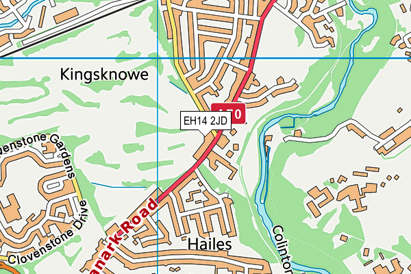 EH14 2JD map - OS VectorMap District (Ordnance Survey) EH14 2JD map - OS VectorMap District (Ordnance Survey)