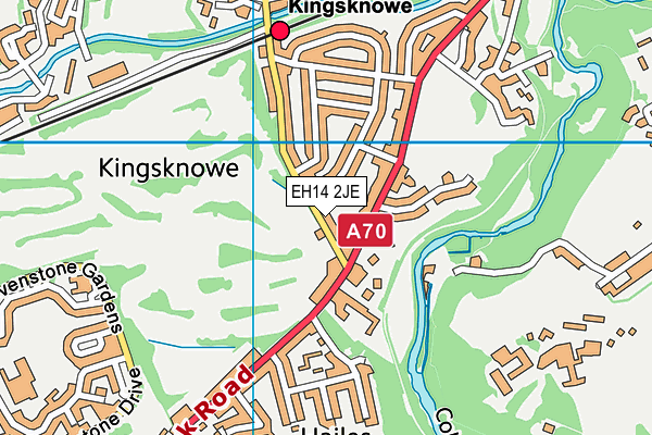 EH14 2JE map - OS VectorMap District (Ordnance Survey) EH14 2JE map - OS VectorMap District (Ordnance Survey)