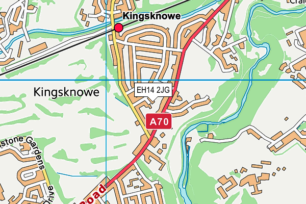 EH14 2JG map - OS VectorMap District (Ordnance Survey) EH14 2JG map - OS VectorMap District (Ordnance Survey)