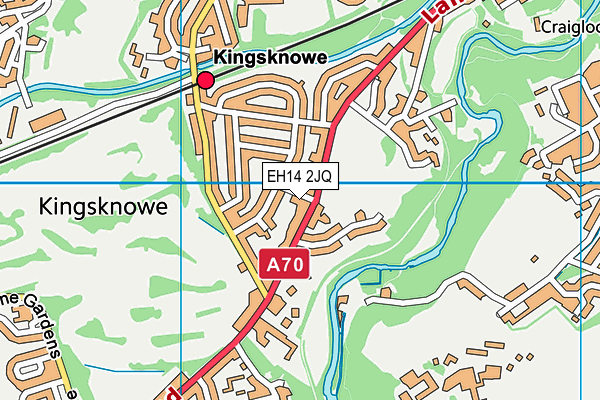 EH14 2JQ map - OS VectorMap District (Ordnance Survey) EH14 2JQ map - OS VectorMap District (Ordnance Survey)