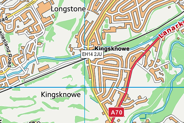 EH14 2JU map - OS VectorMap District (Ordnance Survey) EH14 2JU map - OS VectorMap District (Ordnance Survey)