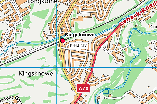 EH14 2JY map - OS VectorMap District (Ordnance Survey) EH14 2JY map - OS VectorMap District (Ordnance Survey)