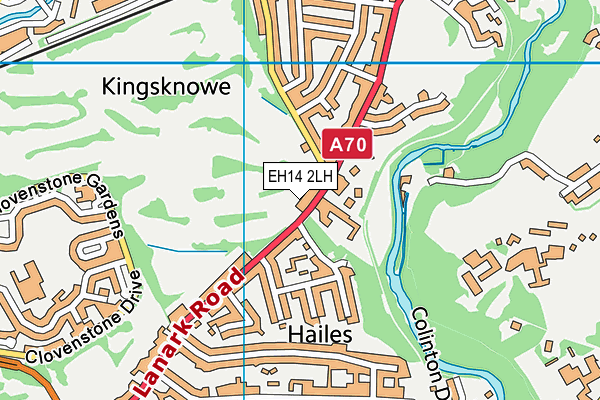 EH14 2LH map - OS VectorMap District (Ordnance Survey) EH14 2LH map - OS VectorMap District (Ordnance Survey)