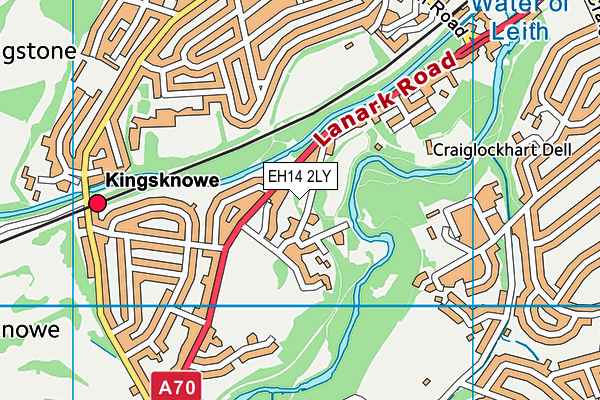 EH14 2LY map - OS VectorMap District (Ordnance Survey) EH14 2LY map - OS VectorMap District (Ordnance Survey)