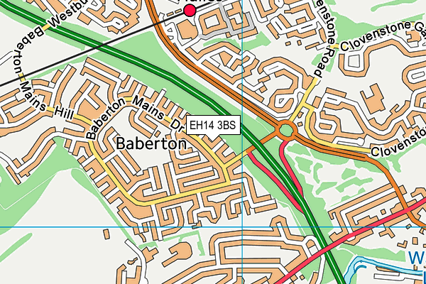 EH14 3BS map - OS VectorMap District (Ordnance Survey) EH14 3BS map - OS VectorMap District (Ordnance Survey)
