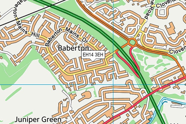 EH14 3EH map - OS VectorMap District (Ordnance Survey) EH14 3EH map - OS VectorMap District (Ordnance Survey)