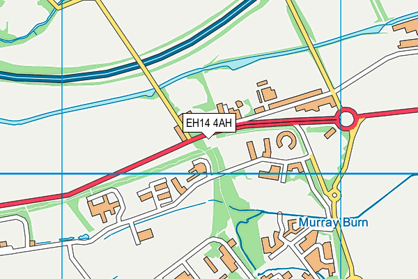 EH14 4AH map - OS VectorMap District (Ordnance Survey) EH14 4AH map - OS VectorMap District (Ordnance Survey)