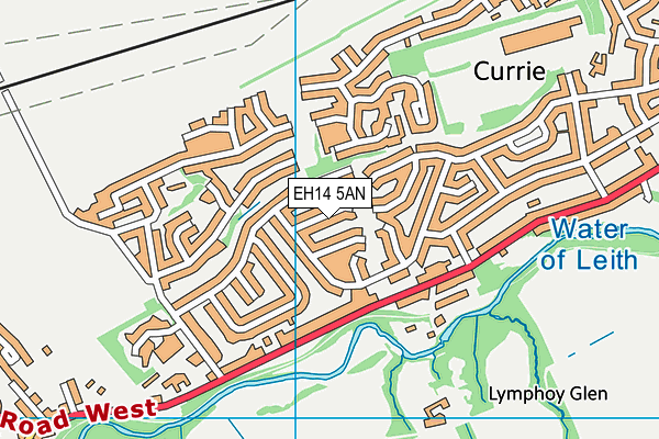 EH14 5AN map - OS VectorMap District (Ordnance Survey) EH14 5AN map - OS VectorMap District (Ordnance Survey)
