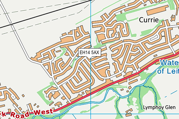 EH14 5AX map - OS VectorMap District (Ordnance Survey) EH14 5AX map - OS VectorMap District (Ordnance Survey)