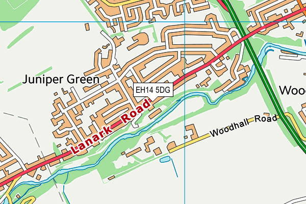 EH14 5DG map - OS VectorMap District (Ordnance Survey) EH14 5DG map - OS VectorMap District (Ordnance Survey)