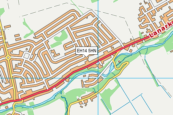 EH14 5HN map - OS VectorMap District (Ordnance Survey) EH14 5HN map - OS VectorMap District (Ordnance Survey)