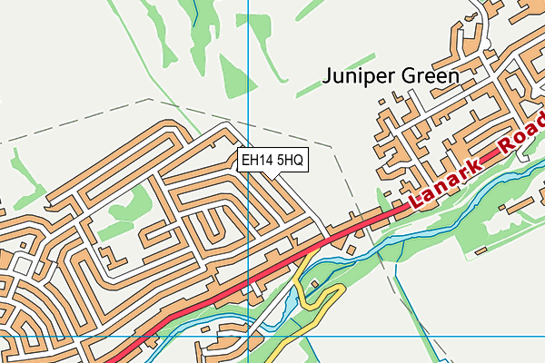 EH14 5HQ map - OS VectorMap District (Ordnance Survey) EH14 5HQ map - OS VectorMap District (Ordnance Survey)