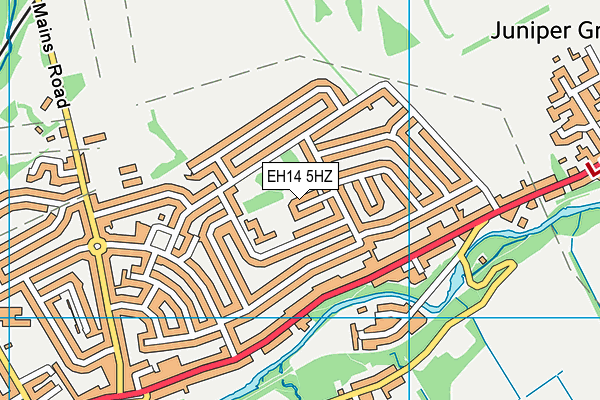 EH14 5HZ map - OS VectorMap District (Ordnance Survey) EH14 5HZ map - OS VectorMap District (Ordnance Survey)