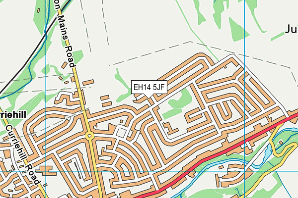 EH14 5JF map - OS VectorMap District (Ordnance Survey) EH14 5JF map - OS VectorMap District (Ordnance Survey)