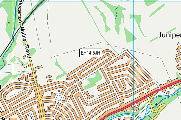 EH14 5JH map - OS VectorMap District (Ordnance Survey) EH14 5JH map - OS VectorMap District (Ordnance Survey)