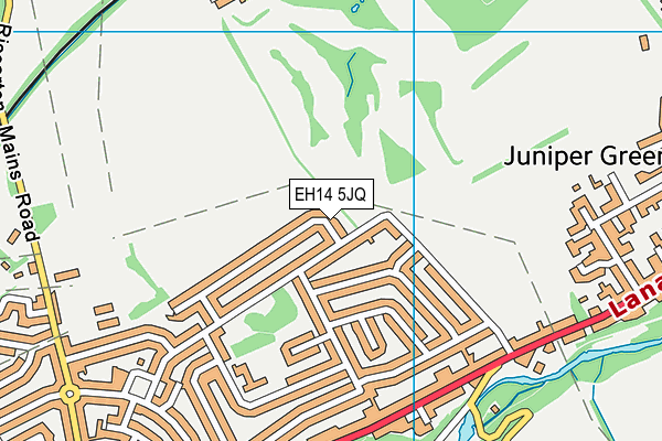 EH14 5JQ map - OS VectorMap District (Ordnance Survey) EH14 5JQ map - OS VectorMap District (Ordnance Survey)