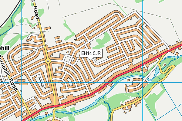 EH14 5JR map - OS VectorMap District (Ordnance Survey) EH14 5JR map - OS VectorMap District (Ordnance Survey)