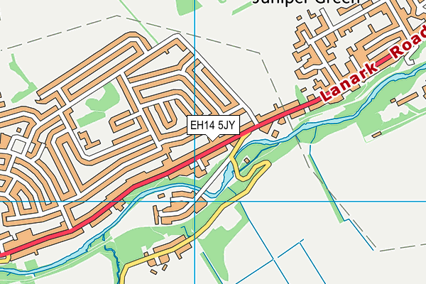 EH14 5JY map - OS VectorMap District (Ordnance Survey) EH14 5JY map - OS VectorMap District (Ordnance Survey)