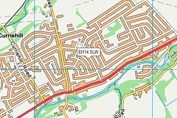 EH14 5LW map - OS VectorMap District (Ordnance Survey) EH14 5LW map - OS VectorMap District (Ordnance Survey)