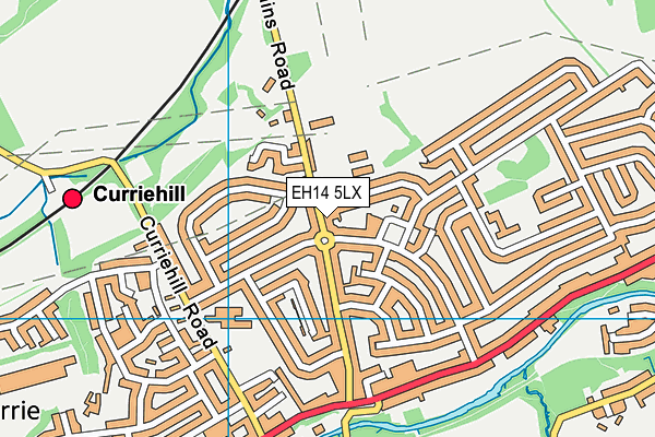 EH14 5LX map - OS VectorMap District (Ordnance Survey) EH14 5LX map - OS VectorMap District (Ordnance Survey)