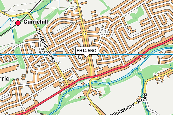 EH14 5NQ map - OS VectorMap District (Ordnance Survey) EH14 5NQ map - OS VectorMap District (Ordnance Survey)