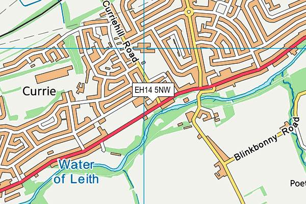 EH14 5NW map - OS VectorMap District (Ordnance Survey) EH14 5NW map - OS VectorMap District (Ordnance Survey)