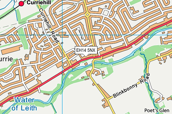 EH14 5NX map - OS VectorMap District (Ordnance Survey) EH14 5NX map - OS VectorMap District (Ordnance Survey)