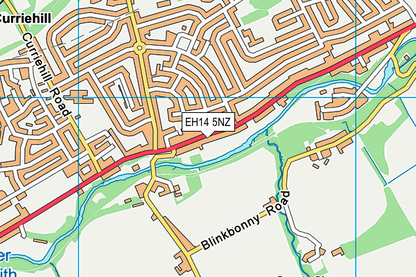 EH14 5NZ map - OS VectorMap District (Ordnance Survey) EH14 5NZ map - OS VectorMap District (Ordnance Survey)