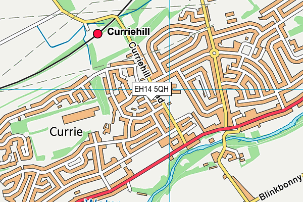 EH14 5QH map - OS VectorMap District (Ordnance Survey) EH14 5QH map - OS VectorMap District (Ordnance Survey)