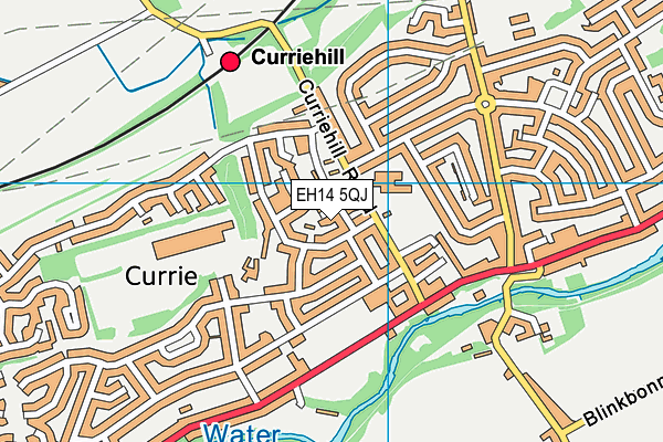 EH14 5QJ map - OS VectorMap District (Ordnance Survey) EH14 5QJ map - OS VectorMap District (Ordnance Survey)