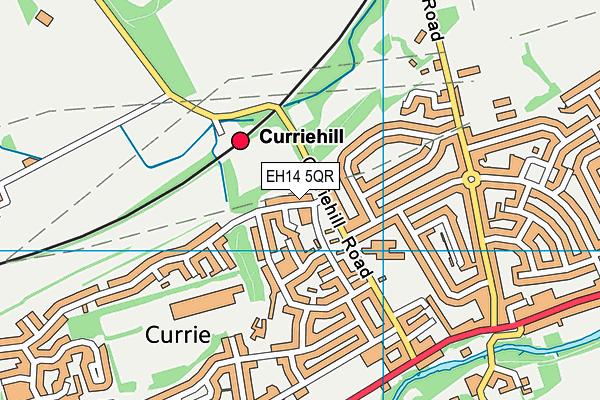 EH14 5QR map - OS VectorMap District (Ordnance Survey) EH14 5QR map - OS VectorMap District (Ordnance Survey)