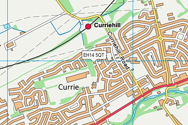 EH14 5QT map - OS VectorMap District (Ordnance Survey) EH14 5QT map - OS VectorMap District (Ordnance Survey)