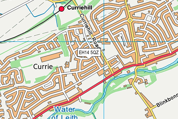 EH14 5QZ map - OS VectorMap District (Ordnance Survey) EH14 5QZ map - OS VectorMap District (Ordnance Survey)