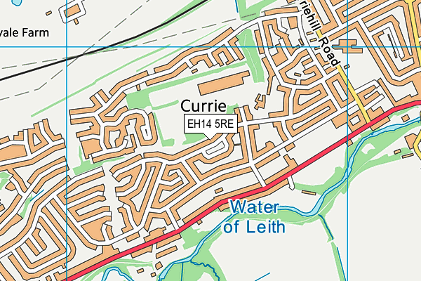 EH14 5RE map - OS VectorMap District (Ordnance Survey)