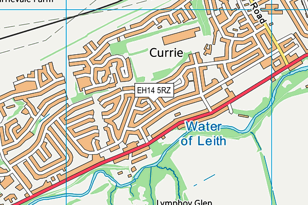 EH14 5RZ map - OS VectorMap District (Ordnance Survey) EH14 5RZ map - OS VectorMap District (Ordnance Survey)