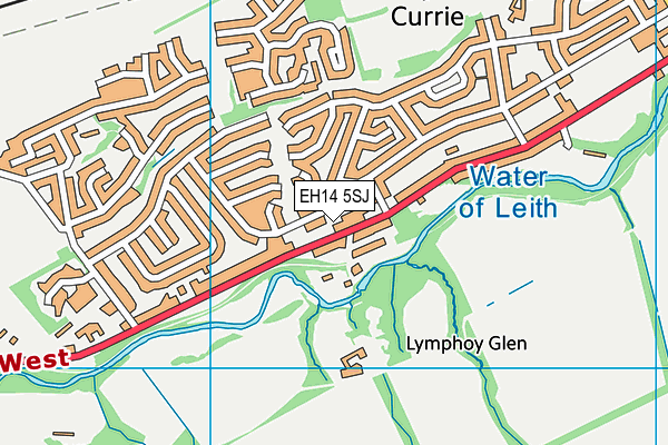 EH14 5SJ map - OS VectorMap District (Ordnance Survey) EH14 5SJ map - OS VectorMap District (Ordnance Survey)