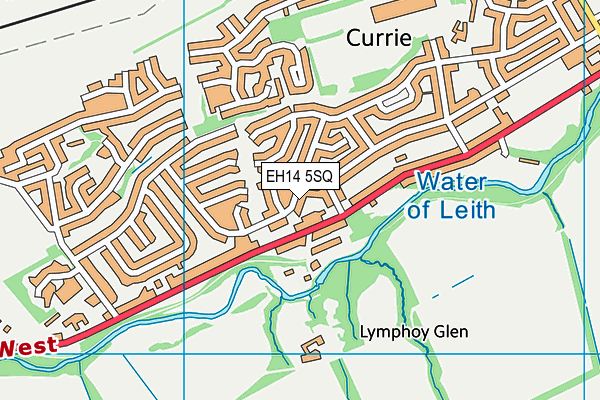EH14 5SQ map - OS VectorMap District (Ordnance Survey) EH14 5SQ map - OS VectorMap District (Ordnance Survey)